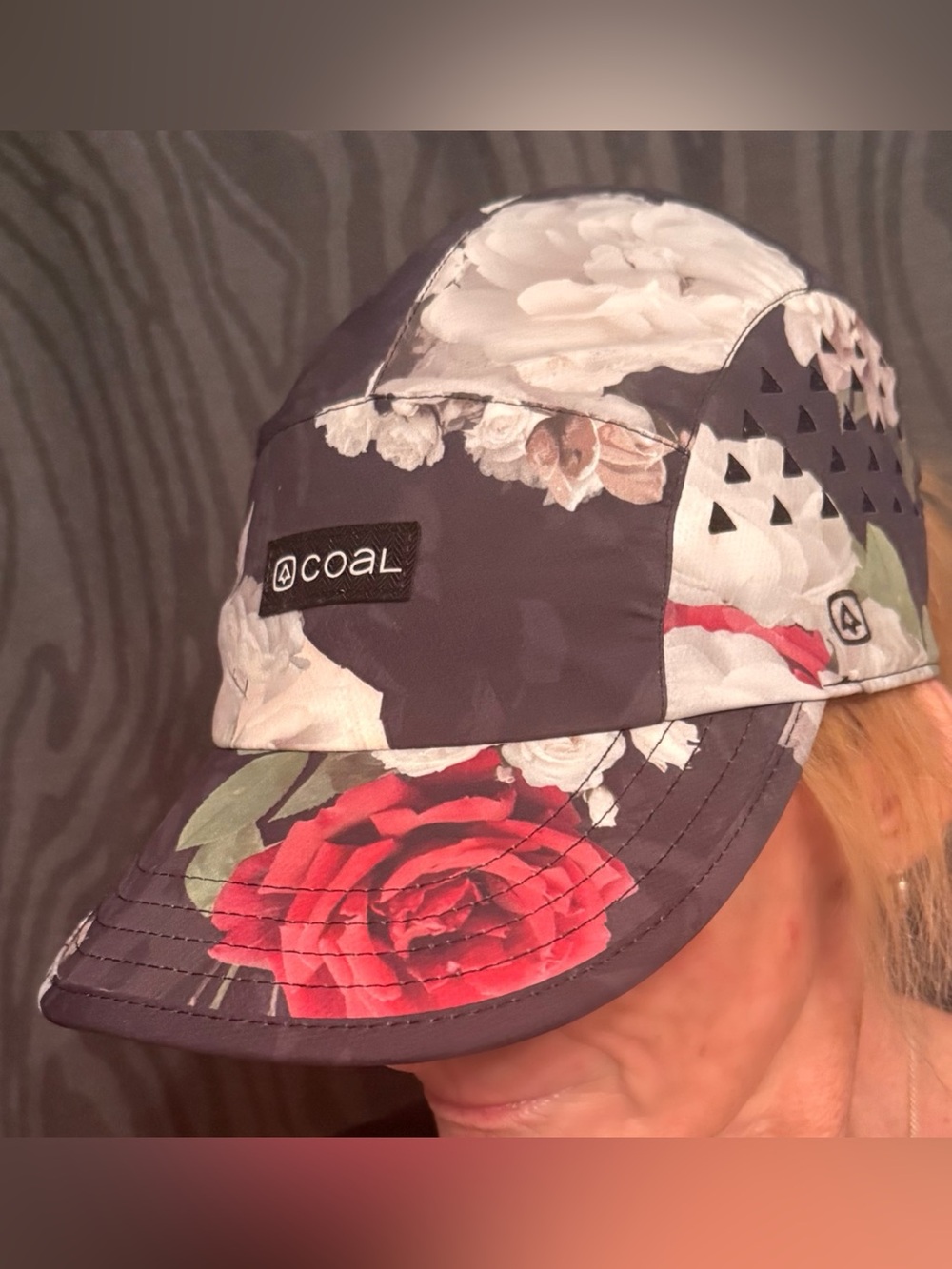 Coal Women's Floral Print Five-Panel Cap UPF50+